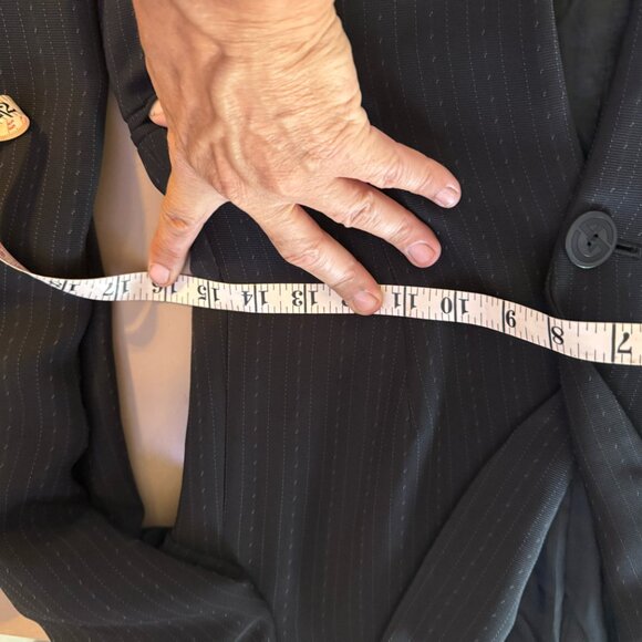 Rare Vintage 90s Giorgio Armani Borgo 21 Black 2 Piece Suit Size 2 EU 38 - Picture 8 of 15